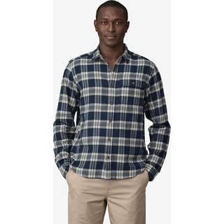 Patagonia Long Sleeve Lightweight Fjord Flannel Shirt XL BASE CAMP: NEW NAVY