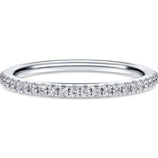 Eternity Bandring, Im Labor gezüchtete Diamanten 0,2 ct tw, Runde Form, 18K Weißgold