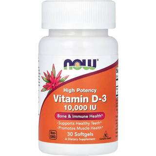 NOW – Vitamin D-3 10,000 IU, 30 Softgels