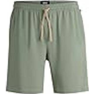 Shorts i bomuld med stræk og broderet logo