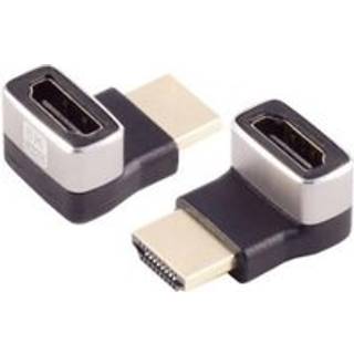 MICROCONNECT HDMI 8k 90° angeled up F-M 8K