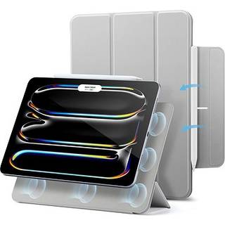 iPad Pro 13" (2025 / 2024) ESR Rebound Magnetic Flip Case - Grå