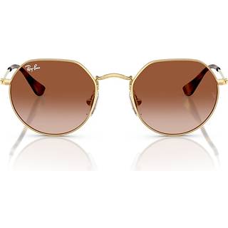 Ray - Ban Børn RJ9565S JUNIOR JACK 223/13 Solbriller Metal Guld Brun Geometrisk Normal Skygge