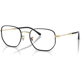 Ray - Ban Unisex RX6496 3175 Optiske stel Metal Sort Transparent Geometrisk Normal