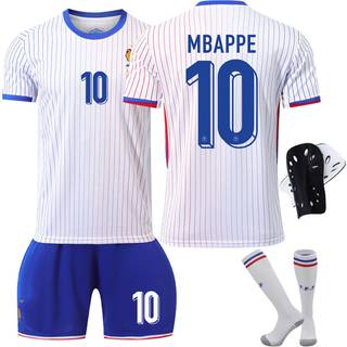 Frankrig 2024 trøje fodboldtrøje UEFA Euro udgave hjem børn voksen sæt nr. 10 MBAPPE