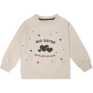 That's Mine - Finley storesøster sweatshirt - Light creme melange - 98cm - 3Y