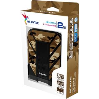 A-Data ADATA HD710P - 2TB - Ekstern Harddisk - Brun