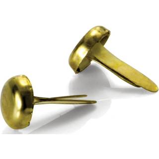 Officemate 500813 Officemate Round Prong Brass-PLATED Fastg?relseselementer 1/2-tommer skaft messing