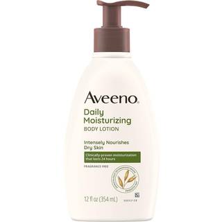 Aveeno Daily Moisturizing Lotion 12 Ounce Pump (354 ml) (3 Pack)