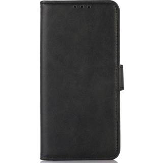 iPhone 15 Pro Max Læder Flip Cover m. Pung & Magnetisk Luk - Sort