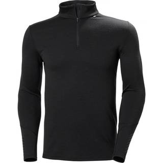 Helly hansen lifa merino midweight half-zip skiundertrøje herre, sort