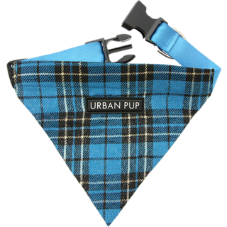 Urban Pup Bandana - Blue Tartan / L