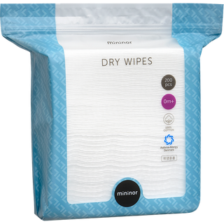 Mininor Dry Wipes (200 stk)