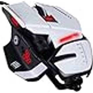 Mad Catz R.A.T.6+ - mouse - USB - white - Mus - Optisk - 11 knapper - Hvid