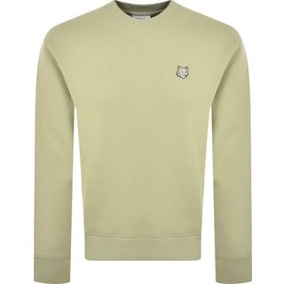 Maison Kitsune Fox Head Patch Sweatshirt Green