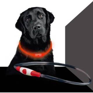 Bee-Safe LED Halsbånd til Hund - Rød