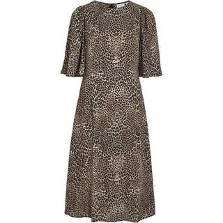 Vila - Vileila 2/4 Midi Dress - 4702178 Leo