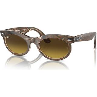 Ray-Ban RB2242F Wayfarer Oval Asian Fit 138685 53 Solbriller Mænd Brun - Transparent Photochromic Waves Brown - 53mm