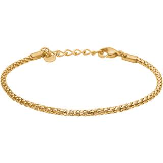 Tom Morris Box Chain Armbånd 18 kt. Forgyldt Rustfrit Stål TM00011 - Herre - Stainless Steel