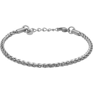 Tom Morris Wheat Chain Armbånd 18 kt. Rustfrit Stål TM00016 - Herre - Stainless Steel