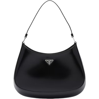 Cleo Brushed Leather Shoulder Bag in Black - OS