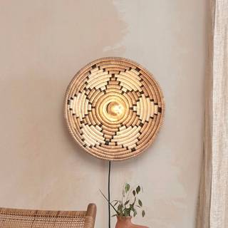 Good & Mojo Designer væglampe Andros, Lyst træ, Stue/spisestue, Design