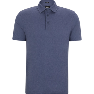 Poloshirt med slim fit og stribet krave