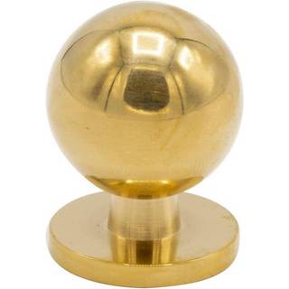 Beslag Design Solliden 25 Knop Poleret Ubehandlet - Knopper og dørhåndtag Ubehandlet Messing - 339433-11