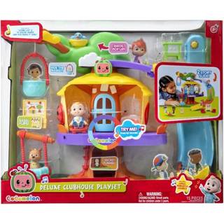 Cocomelon Deluxe Clubhouse Playset - indeholder JJ og hans fem venner - sange Sound