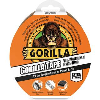 Lærredstape / gaffatape Gorilla Tape, 48 mm x 27 meter, hvid