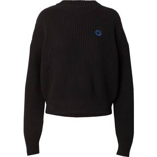 Sweater med relaxed fit og Happy HUGO logo