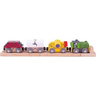 Bigjigs Wooden Train Construction with Cargo