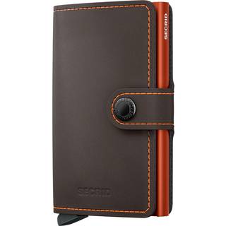 Secrid Miniwallet (MATTE TRUFFLE & ORANGE)