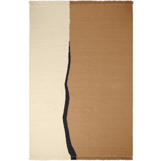 Ferm Living Soil Kelim Tæppe 200x300 Cm - Uldtæpper Uld Off-White - 1104269367