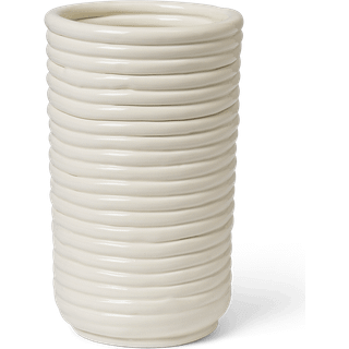 Ferm Living Corduroy Vase H21 Cm Offwhite - Vaser Keramik Off-White - 1104269924