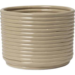 Ferm Living Corduroy Krukke H15 Cm - Krukker Keramik Cashmere - 1104269928