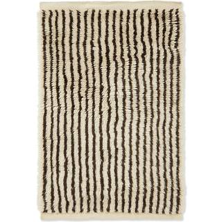 Ferm Living Kami tæppe Off white-coffee, 80x120 cm
