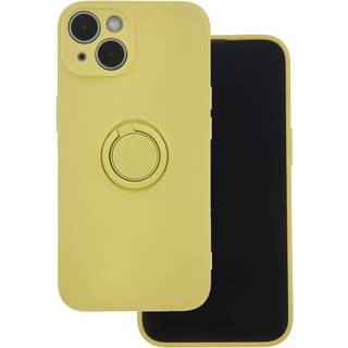 Etui med ringholder til iPhone 16 - Gul