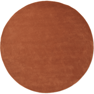 Stille Tufted Rug - Round - Red Brown