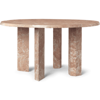 Ferm Living Taula Sofabord Ø67 Cm - Sofabord Marmor Rose - 1104270186