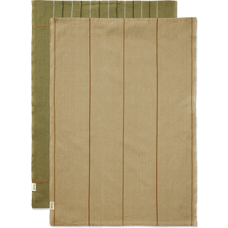 Ferm Living Ito viskestykke 50x70 cm 2-pak Seaweed-flax