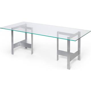 Ferm Living Lager Spisebord 90x200 Cm - Spisebord & Barbord Glas Aluminium - 1104269308