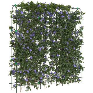 espalier til klatreplanter 181x31x182,5 cm U-ramme stål
