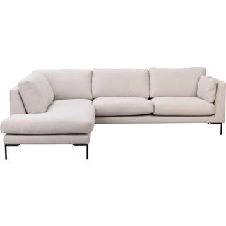 Rowico Home Corwin hjørnesofa Lys beige/sort 266 x 226 x 83 cm