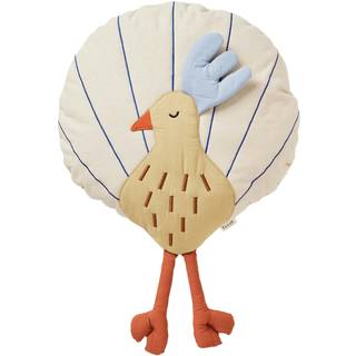 Ferm Living Peacock pude Silver Fern-undyed