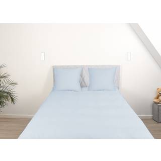 Stonewashed sengetøj 150x210 cm - 100% Enzymvasket bomuld - Firm blue - Nordstrand Home sengesæt