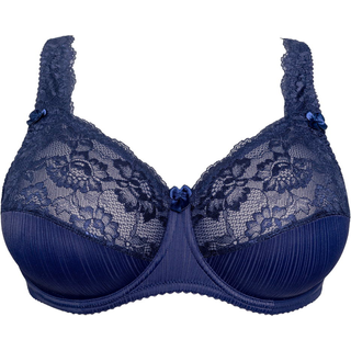 Plaisir Beate Plain Elegance BH med bøjle, blå, Størrelse: 110E, Dame