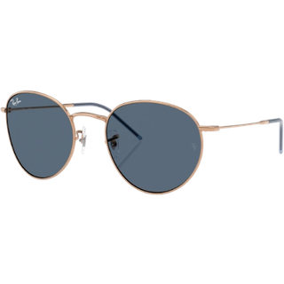Ray - Ban Unisex RBR0103S ROUND REVERSE 92023A Solbriller Metal Guld Blå Pantos Normal