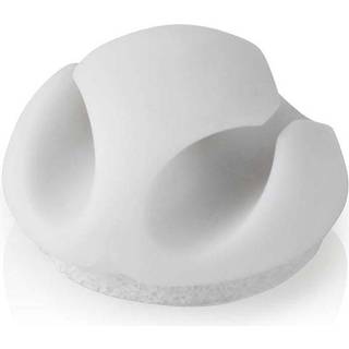 Nedis Mini kabelklemme med 2 huller - 6 stk