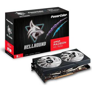 PowerColor Radeon RX 7600 Hellhound - 8GB GDDR6 RAM - Grafikkort